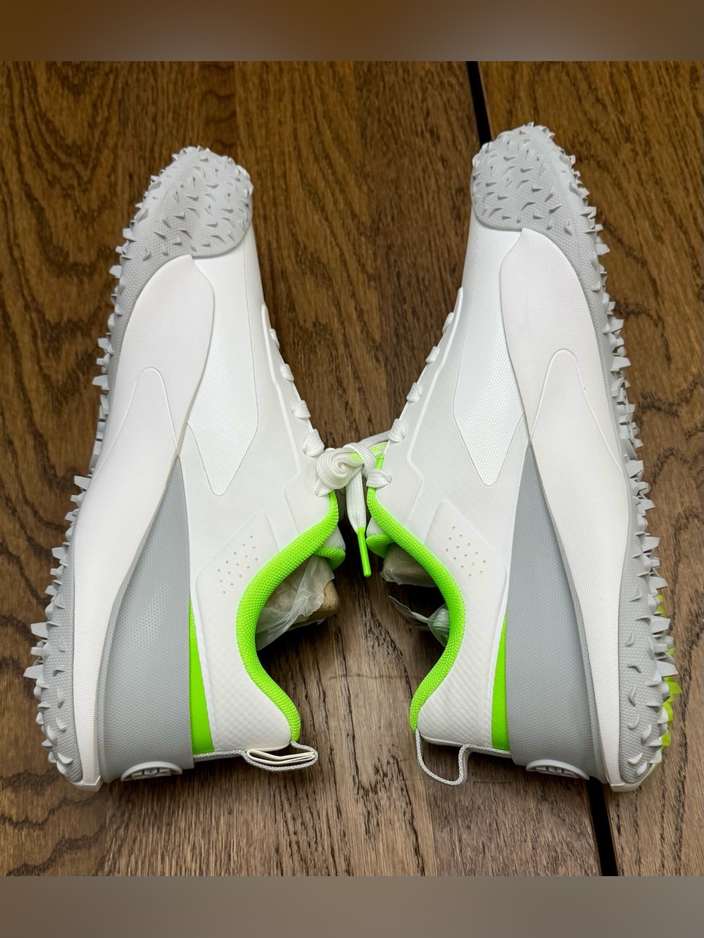 G/FORE G/18 Spikeless Golf Shoes White Nimbus Gecko Green GUF000001 Men’s 11 - Picture 3 of 7